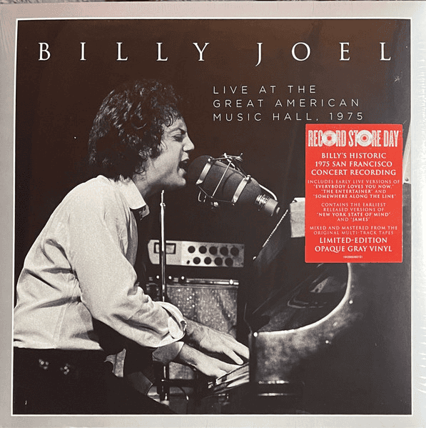 BILLY JOEL - Live At The Great American Music Hall 1975 RSD23 Vinyl