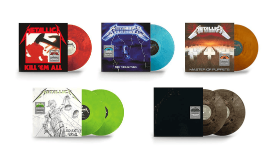 METALLICA - First Five Studio Albums Coloured Vinyl Bundle { vinyl }