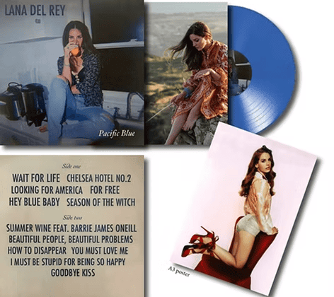 LANA DEL REY - Pacific Blue Vinyl { vinyl }