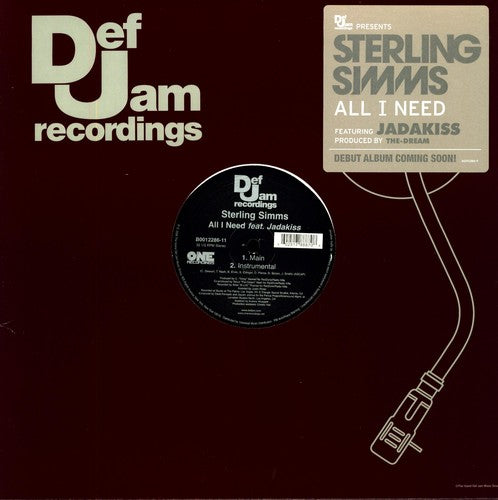 Sterling Simms - All I Need (EP) [ Vinyl ]