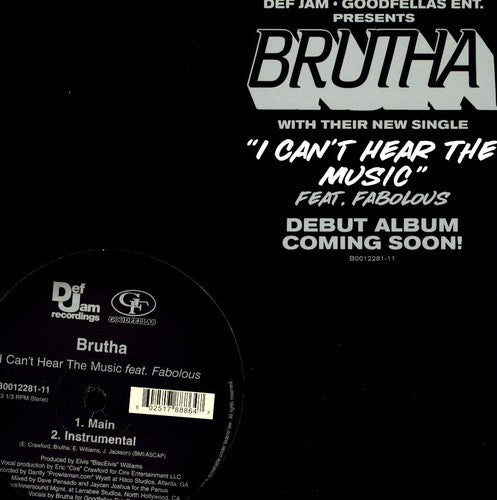 Brutha - I Can't Hear Music [ Vinyl ]
