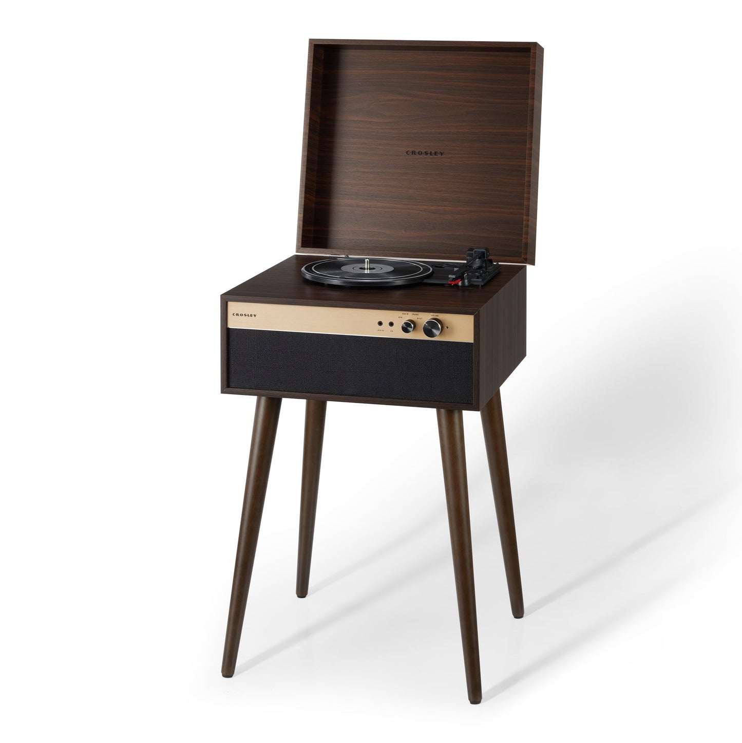 Crosley Jasper Turntable - Walnut [Tech & Turntables] [ Vinyl ]