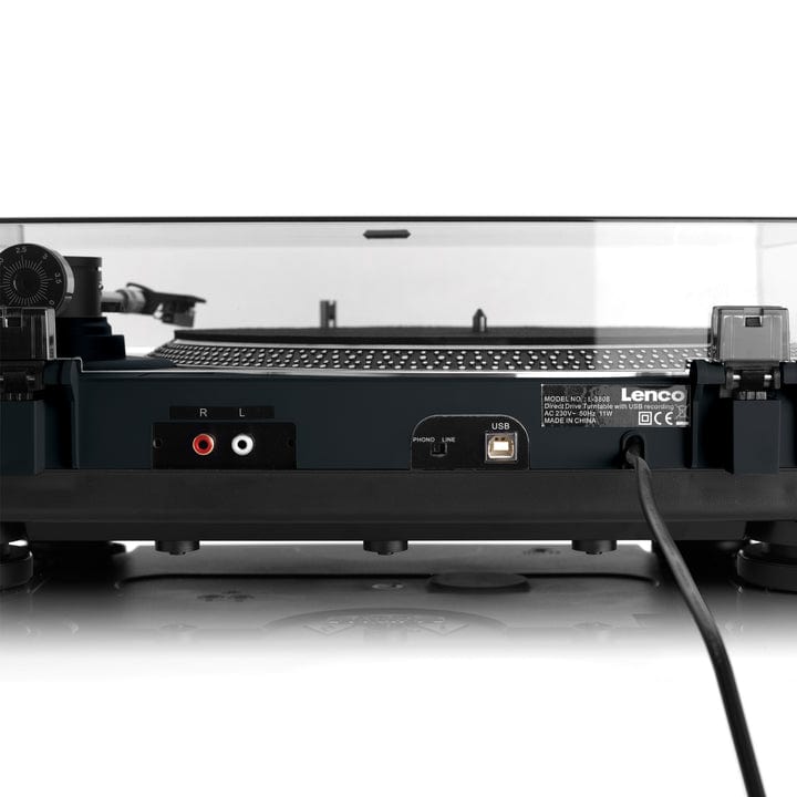 Lenco L-3808 - Direct Drive Turntable (Black) [Tech & Turntables] [ Vinyl ]