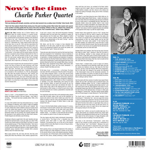 Charlie Parker - Now's The Time [180-Gram Yellow Colored LP With Bonus Tracks] [ Vinyl ]