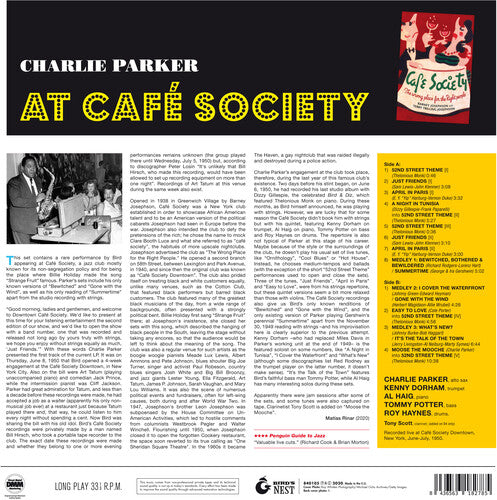 Charlie Parker - At Cafe Society [180-Gram Red Colored LP With Bonus Tracks] [ Vinyl ]