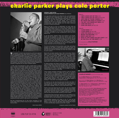Charlie Parker - Plays Cole Porter [Yellow Colored Vinyl] [ Vinyl ]