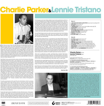 Charlie Parker With Lennie Tristano [180-Gram Blue Colored Vinyl] [ Vinyl ]