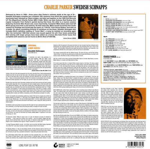 Charlie Parker - Swedish Schnapps [180-Gram Yellow Colored Vinyl With Bonus Tracks] [ Vinyl ]