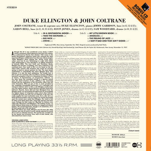 Duke Ellington & John Coltrane [180-Gram LP With Bonus Tracks & Bonus CD] [ Vinyl ]