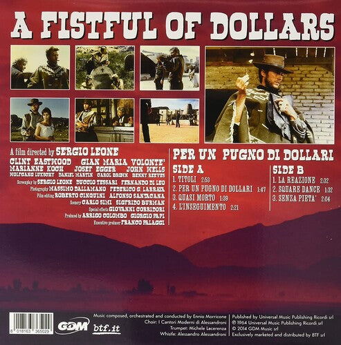 Ennio Morricone - A Fistful of Dollars (Original Motion Picture Soundtrack) [Limited Blue Colored Vinyl] [ Vinyl ]