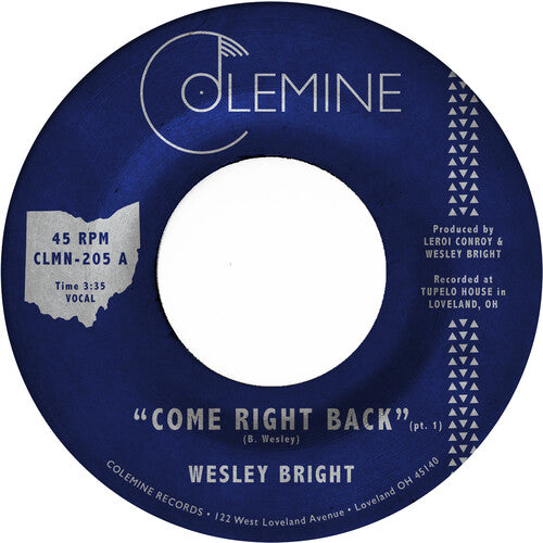 Wesley Bright - Come Right Back [ Vinyl ]