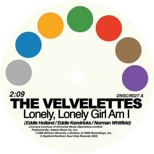 The Velvettes - Lonely Lonely Girl Am I / No One Could Love You More [ Vinyl ]