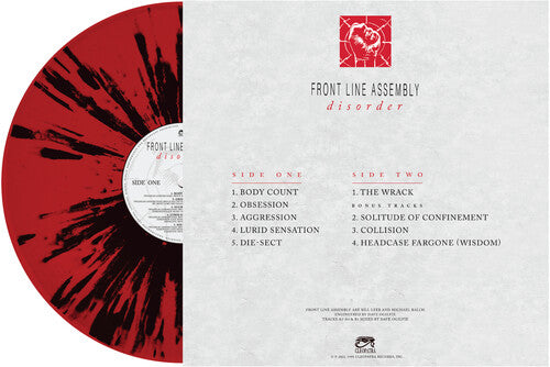 Front Line Assembly - Disorder (red & Black Splatter) [ Vinyl ]