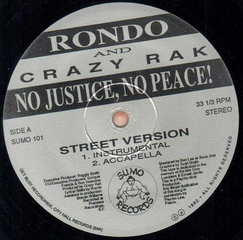 Rondo & Crazy Rak - No Justice, No Peace [ Vinyl ]