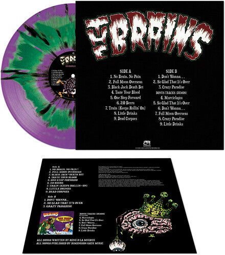 The Brains - No Brain No Pain - Green/purple Haze Splatter [ Vinyl ]