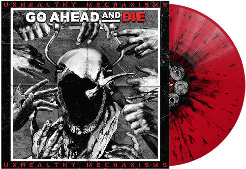 Go Ahead & Die - Unhealthy Mechanisms - Red & Black Splatter [ Vinyl ]