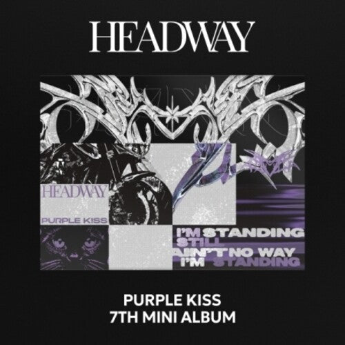 Purple Kiss - Headway - incl. 96pg Photobook, Envelope, 2 Stickers, Postcard, Unit Bookmark, Polaroid, Lyrics Poster + 2 Photocards