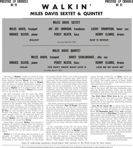 Miles Davis All Stars - Walkin' (original Jazz Classics Series)