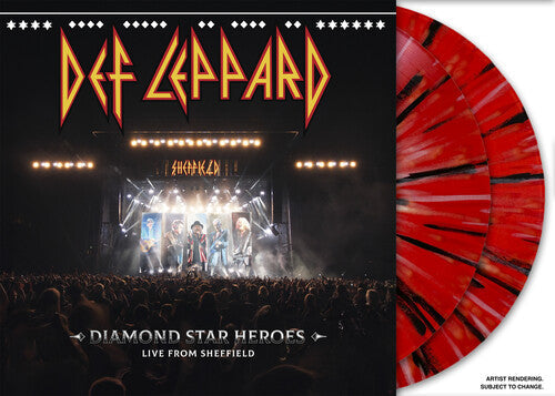 Def Leppard - Diamond Star Heroes: Live From Sheffield [2LP Red & Black Splatter]