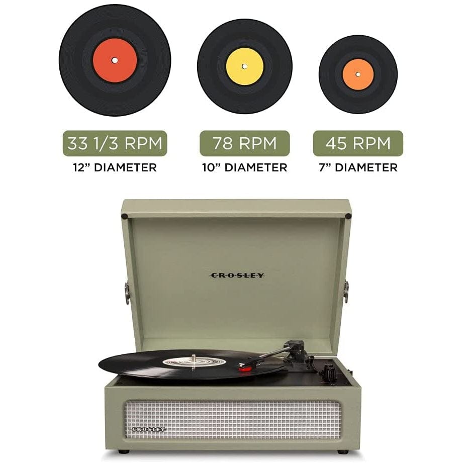 Crosley Voyager - Bluetooth Turntable (Sage) [Tech & Turntables] [ Vinyl ]