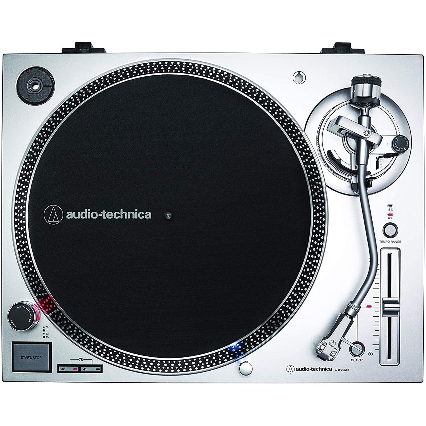 Audio-Technica AT-LP120XUSB Direct Drive Turntable (Silver) [Tech & Turntables] [ Vinyl ]