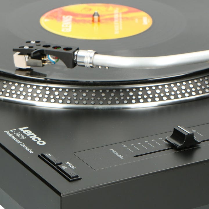 Lenco L-3808 - Direct Drive Turntable (Black) [Tech & Turntables] [ Vinyl ]