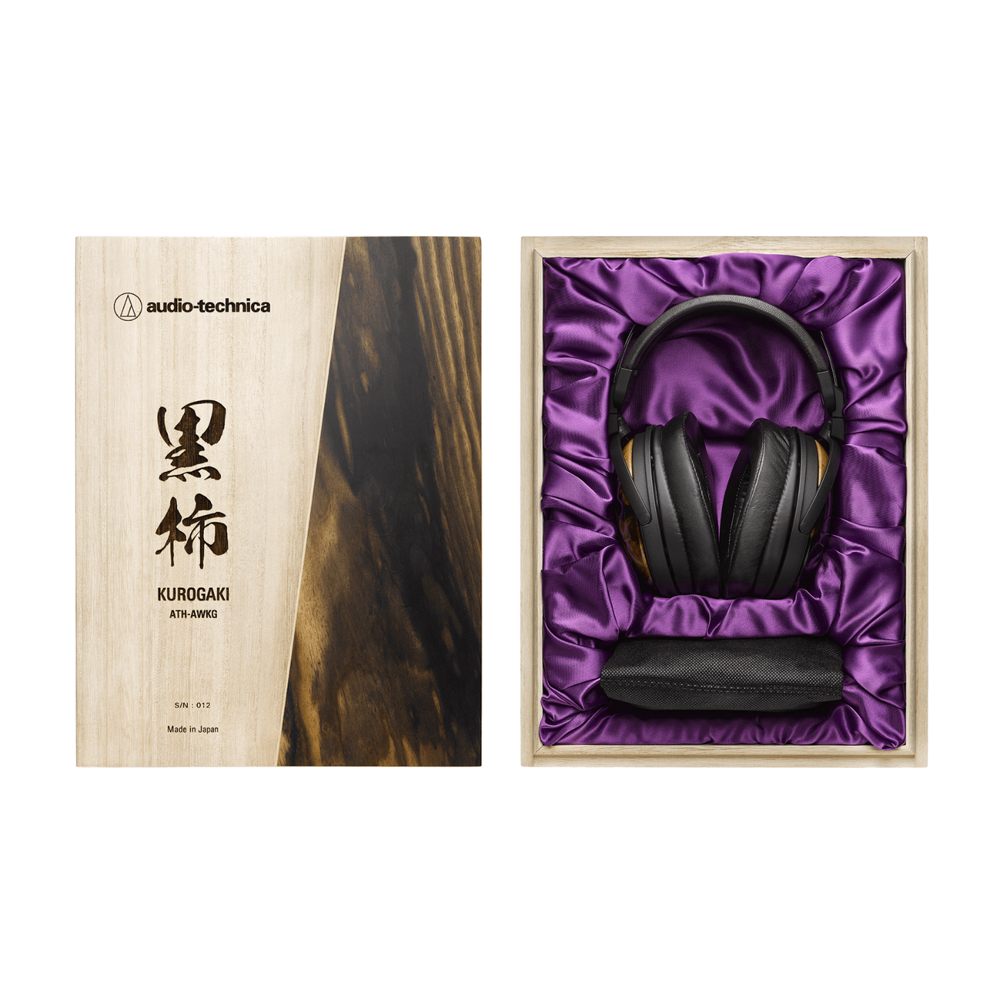 Audio Technica ATH-AWKG Audiophile Closed-back Dynamic Wooden Headphones [ Vinyl ]
