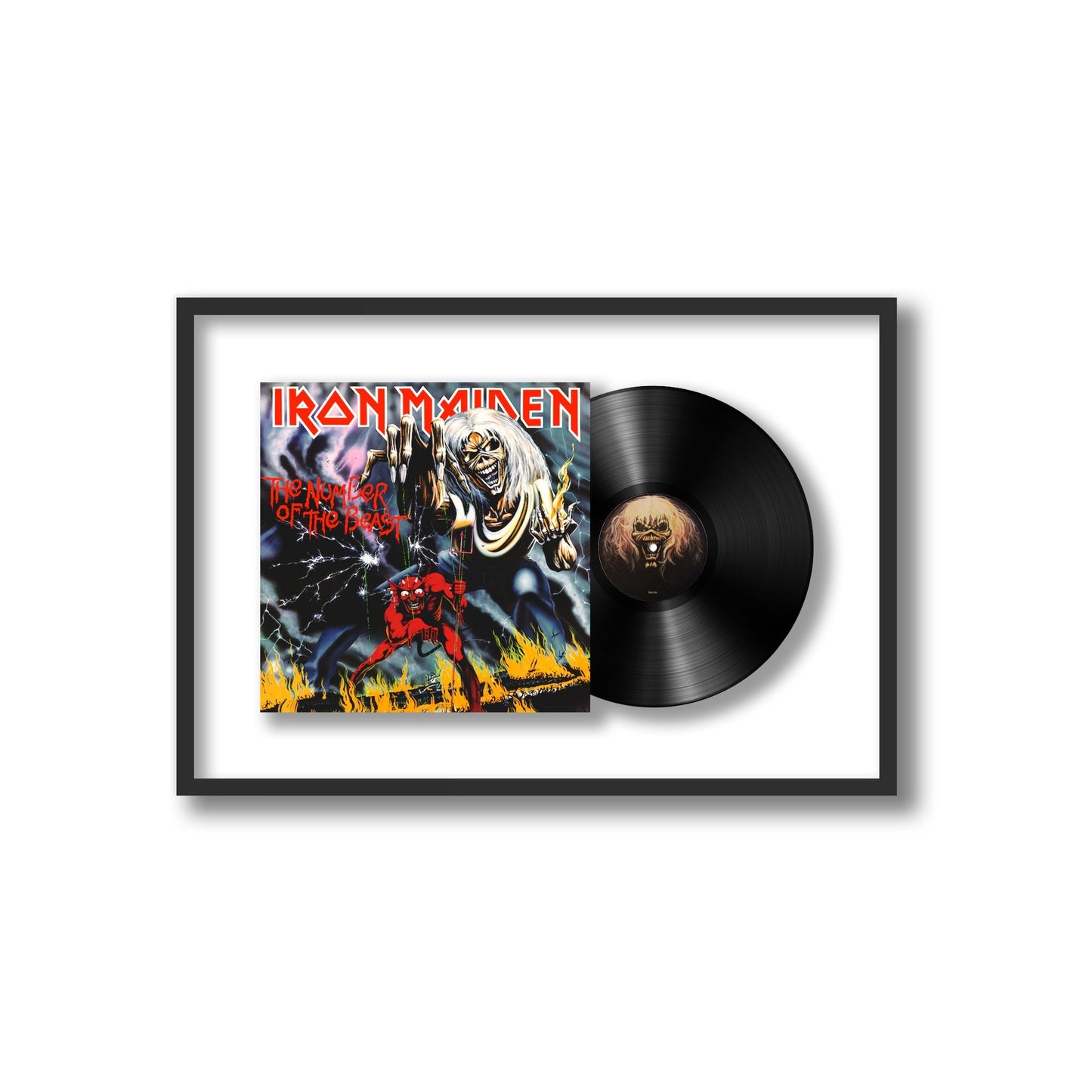 Framed Vinyl - The Number of the Beast