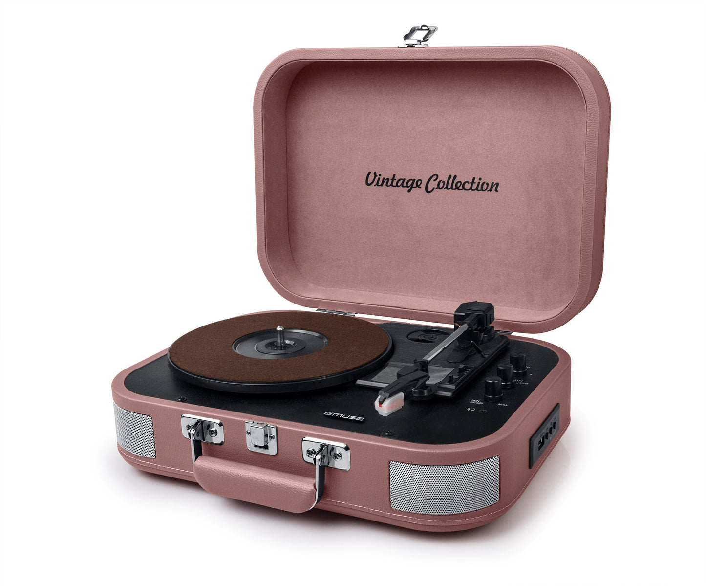 Muse Turntable Stereo System 2x5W - Pink [Tech & Turntables] [ Vinyl ]