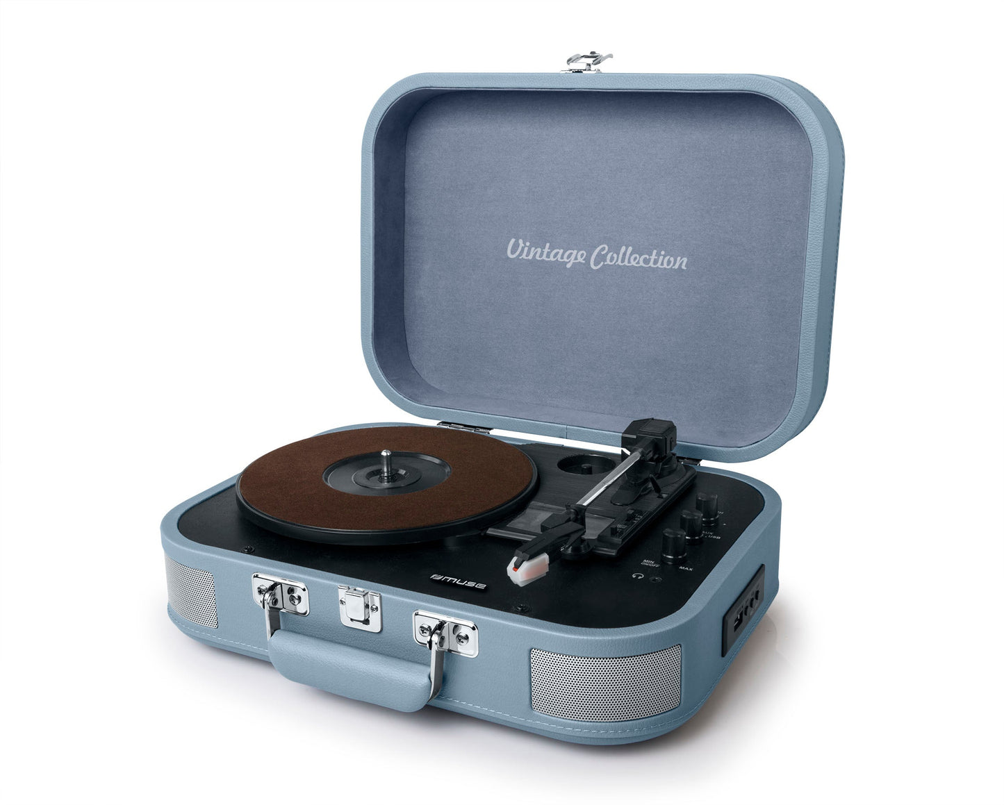 Muse Turntable Stereo System 2x5W - Vanilla Blue [Tech & Turntables] [ Vinyl ]
