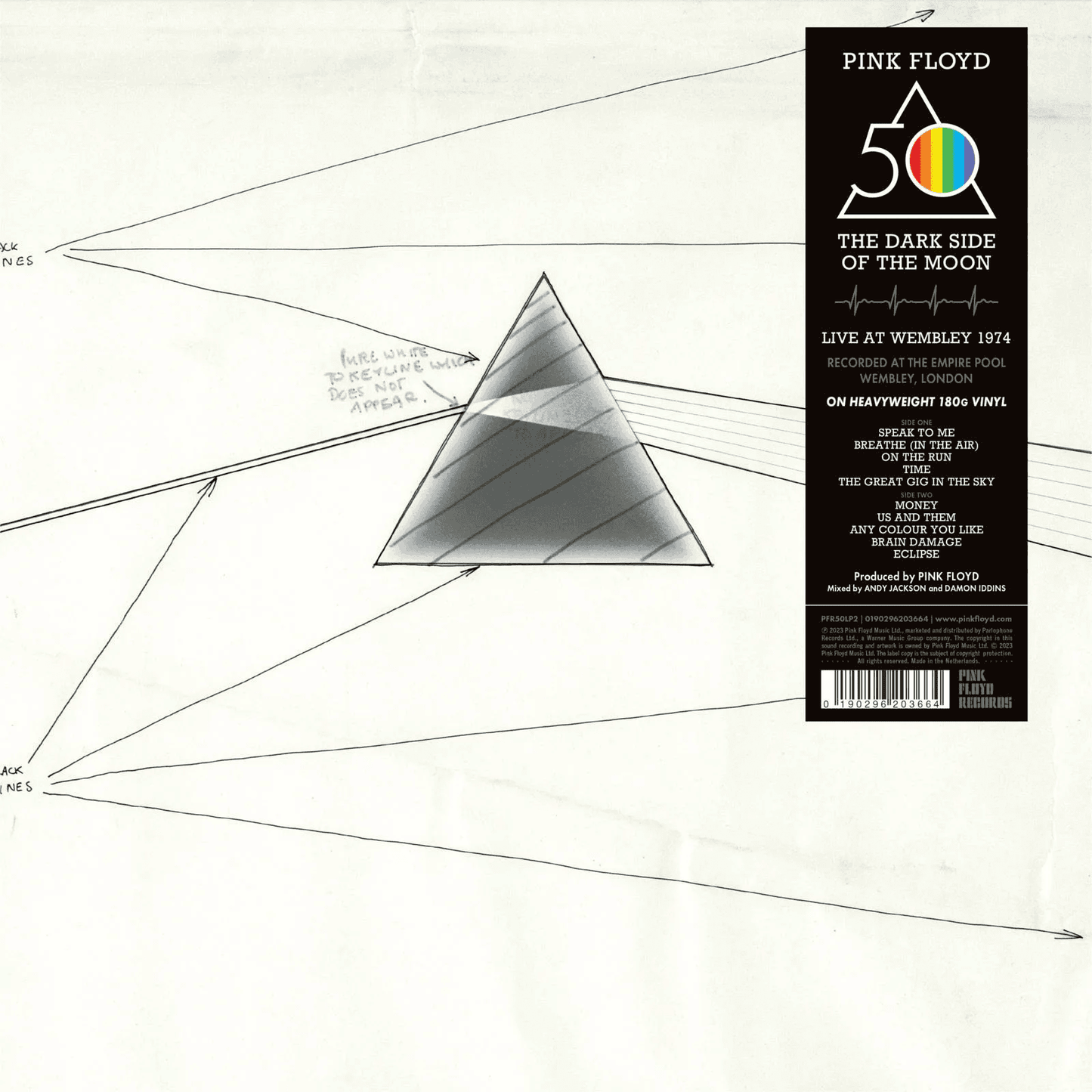 PINK FLOYD - The Dark Side Of The Moon Live At Wembley 1974 Vinyl { vinyl }