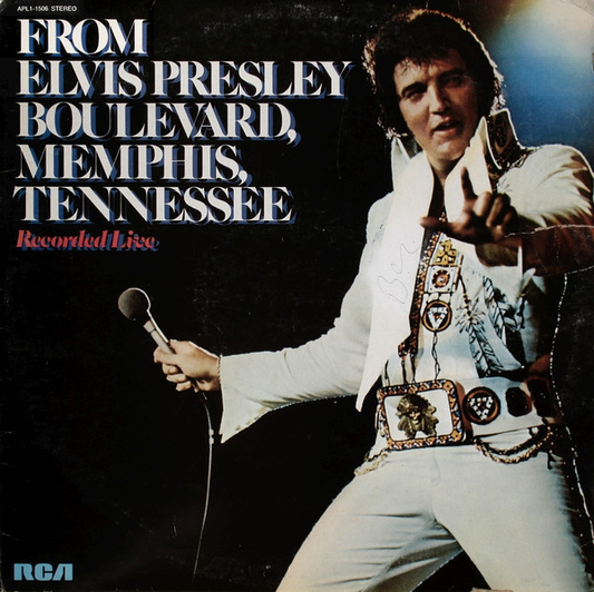 ELVIS PRESLEY - From Elvis Presley Boulevard, Memphis, Tennessee (VG+/G+) Vinyl { vinyl }