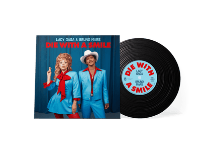 LADY GAGA & BRUNO MARS - Die With A Smile 7" Single Vinyl { vinyl }