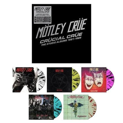 MOTLEY CRUE - Crücial Crüe - The Studio Albums 1981-1989 Coloured Vinyl Box Set { vinyl }
