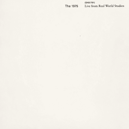 THE 1975 - Live From Real World Studios 7" Single Vinyl { vinyl }